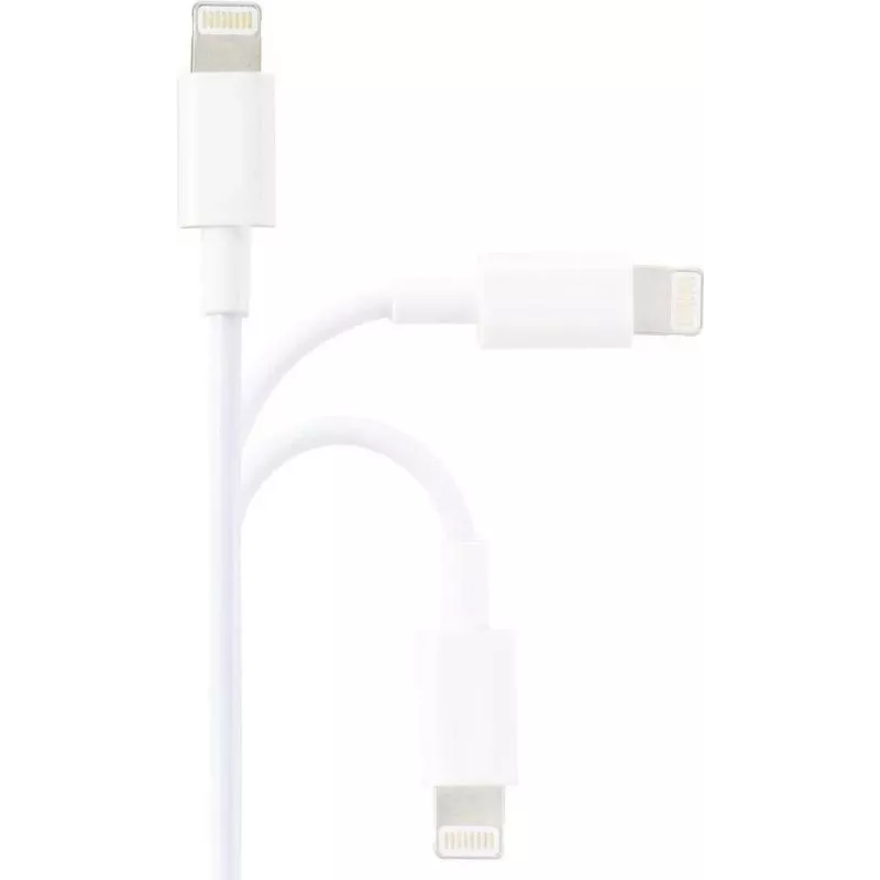Renkforce USB 2.0 USB-A na Apple Lightning kábel 1m biela matná RF-5724084
