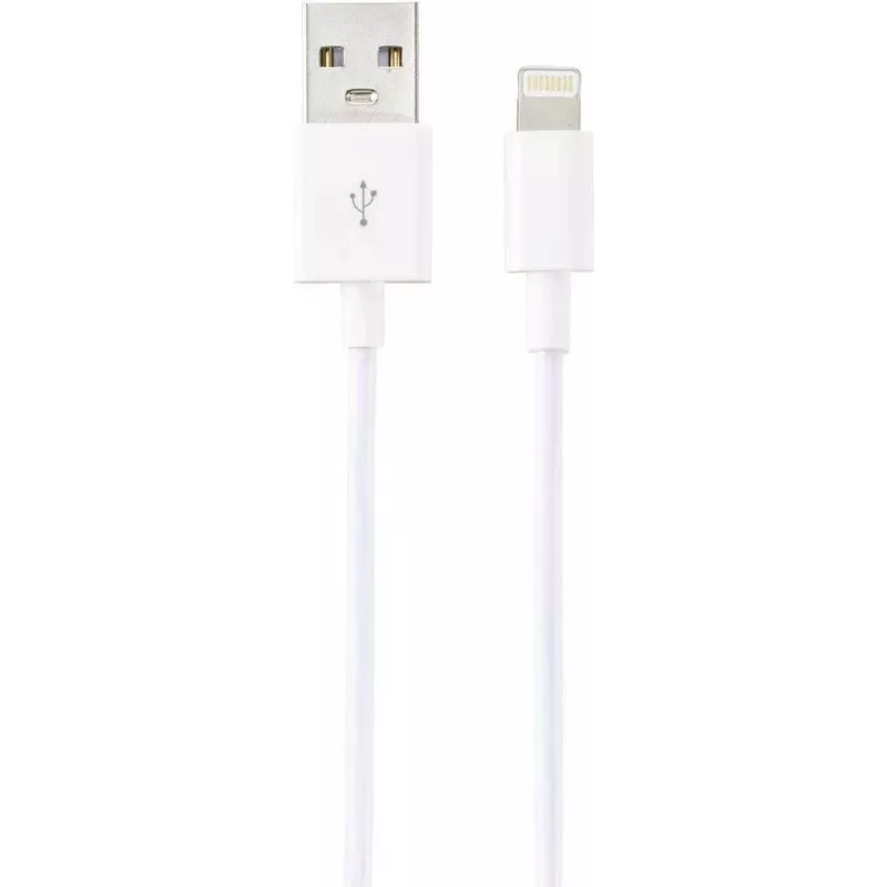 Renkforce USB 2.0 USB-A na Apple Lightning kábel 1m biela matná RF-5724084
