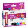 Edding EDD-502 E kompatibilné atramentové náplne multi-pack pre Canon PGI-550PGBK XL, CLI-551 C/M/Y XL (čierna, azúrová, purpurová, žltá)