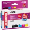 Edding EDD-502 E kompatibilné atramentové náplne multi-pack pre Canon PGI-550PGBK XL, CLI-551 C/M/Y XL (čierna, azúrová, purpurová, žltá)