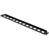 Renkforce predný panel pre 19-palcový 1U 12-portový patch panel pre zásuvky XLR/USB/BNC, čierny (RF-7116962)