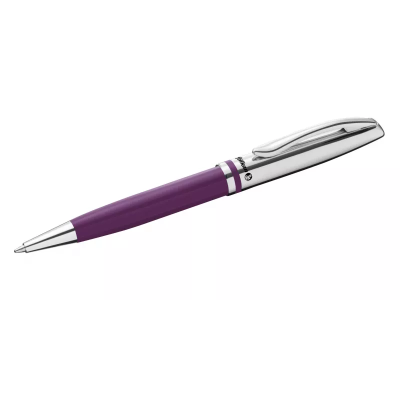 Pelikan Jazz Classic guličkové pero, fialový kov, rotačný mechanizmus, modrý atrament, Medium 300013899