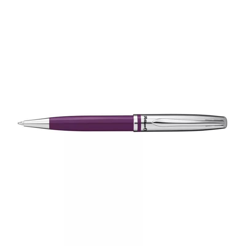 Pelikan Jazz Classic guličkové pero, fialový kov, rotačný mechanizmus, modrý atrament, Medium 300013899