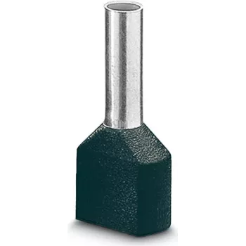LAPP dvojitá káblová koncovka, 0,75 mm², 8 mm, čiastočne izolovaná, sivá, 500 ks 61802000
