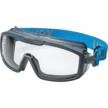 uvex i-guard+ Full Vision ochranné okuliare, číre sklo, antracit/modrý rám 9143267