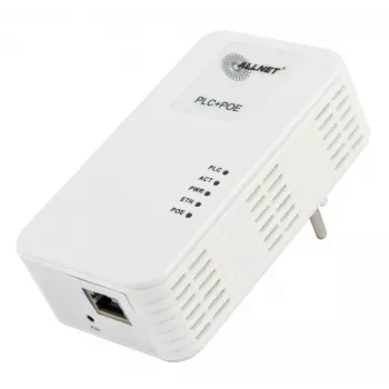 ALLNET ALL1681203-CH Powerline 1200 Mbps Gigabit PoE+ most so integrovanou zásuvkou