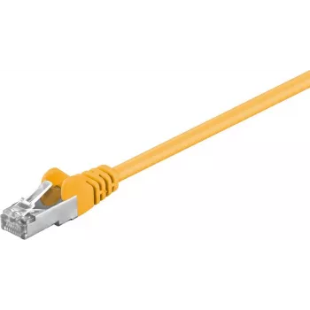 Wentronic Goobay CAT 5e patch kábel, F/UTP, žltý, 7,5 m - CCA hliník-meď (50169)