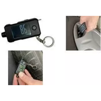 IWH digitálny merač tlaku v pneumatikách a hĺbky dezénu s LCD displejom, PSI, KPa, bar, kg/cm², 1 ks (75562)
