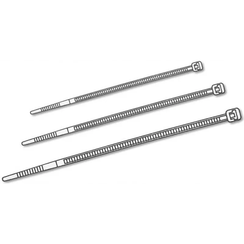 Delock káblová spona priehľadná D 200 x Š 3,6 mm 100 ks (18606)