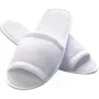 HYGOSTAR HYGONORM jednorazové papuče CLASSIC, otvorená špička, biela, univerzálna veľkosť, dĺžka: 285 mm, froté polyesterový zvršok (5551)