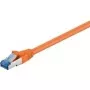 Wentronic Goobay CAT 6a S/FTP patch kábel, RJ45, 5 m, oranžová, LSZH, meď 93818