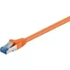 Wentronic Goobay CAT 6a S/FTP patch kábel, RJ45, 5 m, oranžová, LSZH, meď 93818