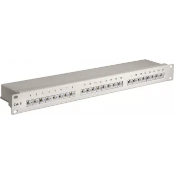 Wentronic Goobay CAT 6 24-port STP patch panel, 19