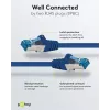 Wentronic 94131 Cat6a S/FTP sieťový patch kábel, RJ-45 konektor samec na RJ-45 konektor samec, pozlátené kontakty, 10 Gbps, 500 MHz