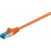 Wentronic 95605 prepojovací kábel CAT6a, RJ45 samec–samec, 1,5 m, oranžový