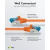 Wentronic 95605 prepojovací kábel CAT6a, RJ45 samec–samec, 1,5 m, oranžový