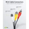 Wentronic AVK 354-300 3,0m 3x RCA konektor samec na 3x RCA konektor samec AV kábel - čierny 50382