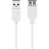 Wentronic USB 2.0 A konektor samec na konektor samica predlžovací kábel 5m biely 96288