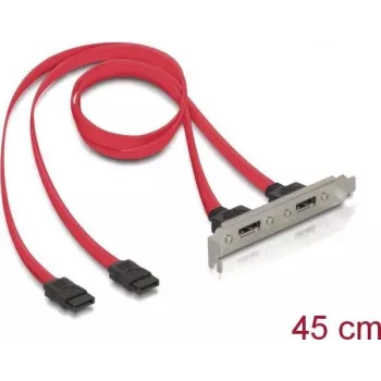 Delock slotový kryt interný 2x SATA na 2x eSATA externý (65116)