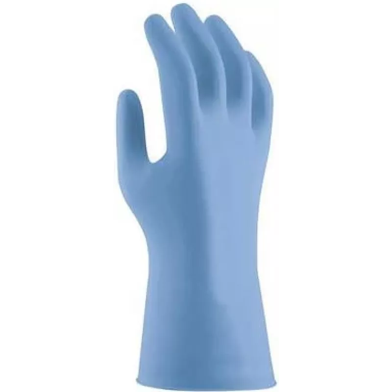 Uvex u-fit strong N2000 nitrilové rukavice, veľkosť M, nepudrované, modré, 100 ks 6096208