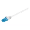 WENTRONIC Goobay CAT 6a patch kábel, U/UTP, biely, 1,5 m - LSZH bez halogénov, meď (59825)