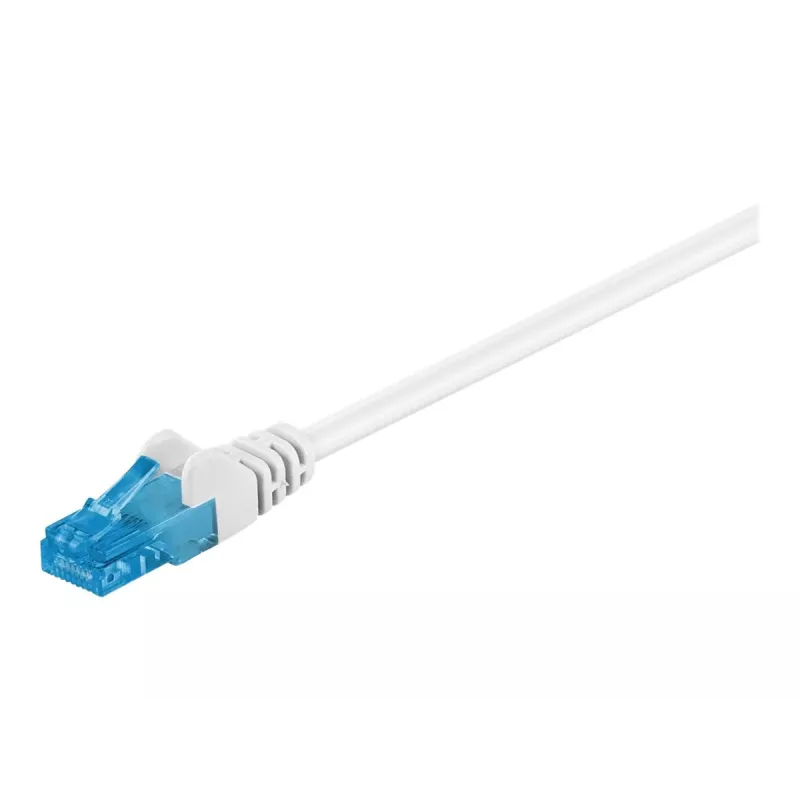 WENTRONIC Goobay CAT 6a patch kábel, U/UTP, biely, 1,5 m - LSZH bez halogénov, meď (59825)