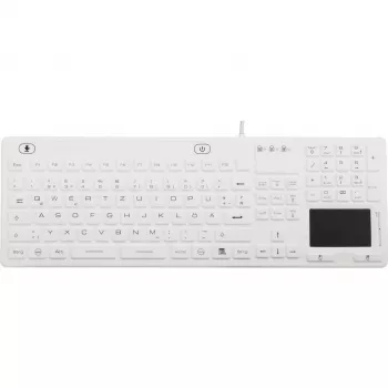Renkforce iM-IKB110-WH USB klávesnica QWERTZ nemecké rozloženie čierno-biela