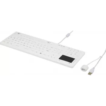 Renkforce iM-IKB110-WH USB klávesnica QWERTZ nemecké rozloženie čierno-biela