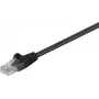 Wentronic Goobay CAT 5e patch kábel, U/UTP, čierny, 5 m - CCA hliník potiahnutý meďou (68651)