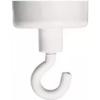 FRANKEN hákový magnet HM25, 4 kg prídržná sila, 25 mm priemer, biela, 1 kus