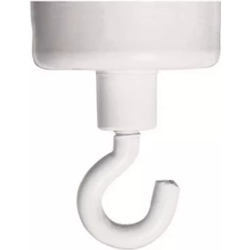 FRANKEN hákový magnet HM25, 4 kg prídržná sila, 25 mm priemer, biela, 1 kus