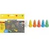 FABER-CASTELL EBERHARD FABER pouličná krieda myš, 6-dielne kartónové balenie, ergonomický tvar myši, žiarivé farby, rozpustná vo vode - 1 kus (526561)