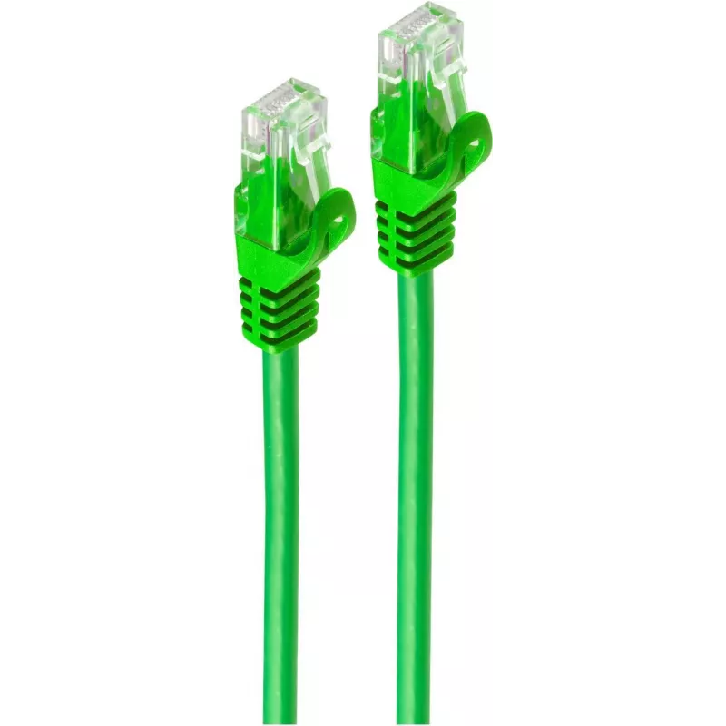 SHIVERPEAKS BASIC-S Cat.6A U/UTP patch kábel, zelený, 5m, RJ45, 10Gbps, 500MHz BS08-35053