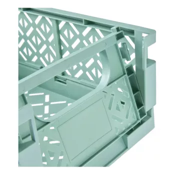 keeeper Mini skladacia krabica fritzi, veľkosť L, Nordic Green, 9,6 litra, skladacia dekoratívna úložná krabica, vhodná na potraviny, 1 kus 1023431500000