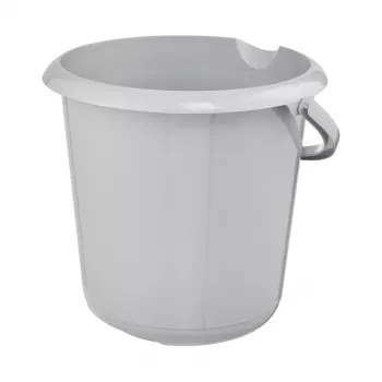 keeeper mika eco okrúhly vedro na čistenie, 10 litrov, kamenno sivá, 100% recyklovaný plast, ergonomická rukoväť 1171015000000