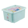 keeeper úložná krabica karolina Peppa Pig, 24 litrov otočná/stohovateľná krabica s vekom, PP, akvamarínová, 1 kus 1223762433600