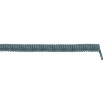 LAPP UNITRONIC SPIRAL LiF2Y11Y špirálový kábel, 4 x 0,25 mm², 200 mm zvinutý / 800 mm rozvinutý, sivý 73220351