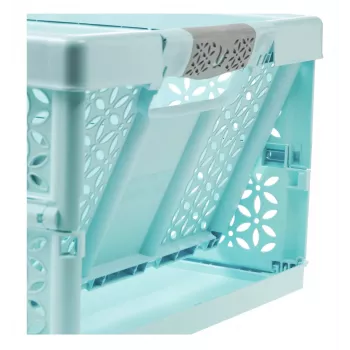keeeper Profi skladacia krabica lea, 32 litrov, Aquamarin, nosnosť 30 kg, Soft-Grip rukoväte, PP/TPE, 1 kus 10296624000NN