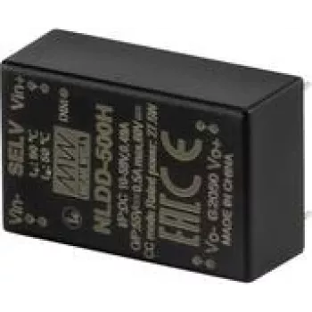 Mean Well NLDD-1400H DC/DC znižovací menič konštantný prúd LED driver 6-50V vstup, 2-48V výstup, 1400mA, PWM stmievanie, montáž na PCB