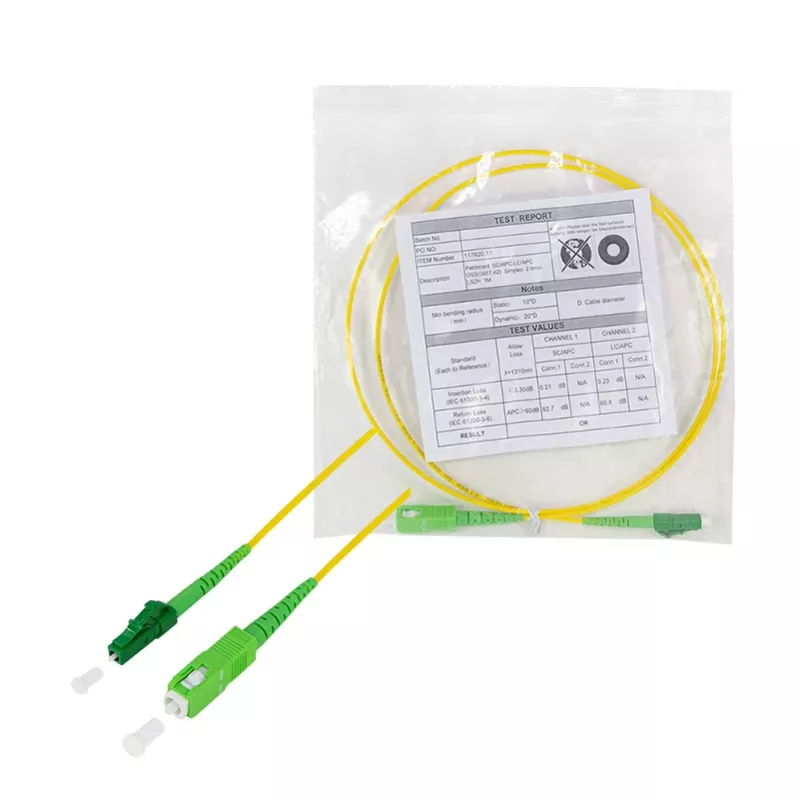 LogiLink OS2 single-mode optický patch kábel SC na LC simplex, 30 m, G657.A2, LSZH, žltý FPSLS30