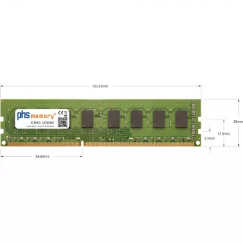 PHS-memory 2GB DDR3 UDIMM 1066MHz PC3-8500 240-Pin Non-ECC desktop RAM pre Acer Veriton VM275-ED5700 (SP124736)