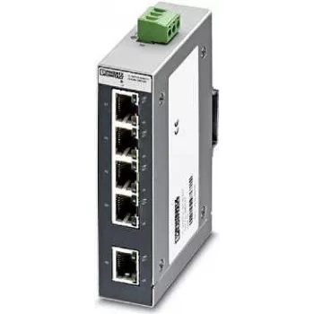 Phoenix Contact FL SWITCH SFNB 5TX priemyselný Ethernet switch, 5-portový 10/100 Mbps, DIN lišta, 24 V DC 2891001