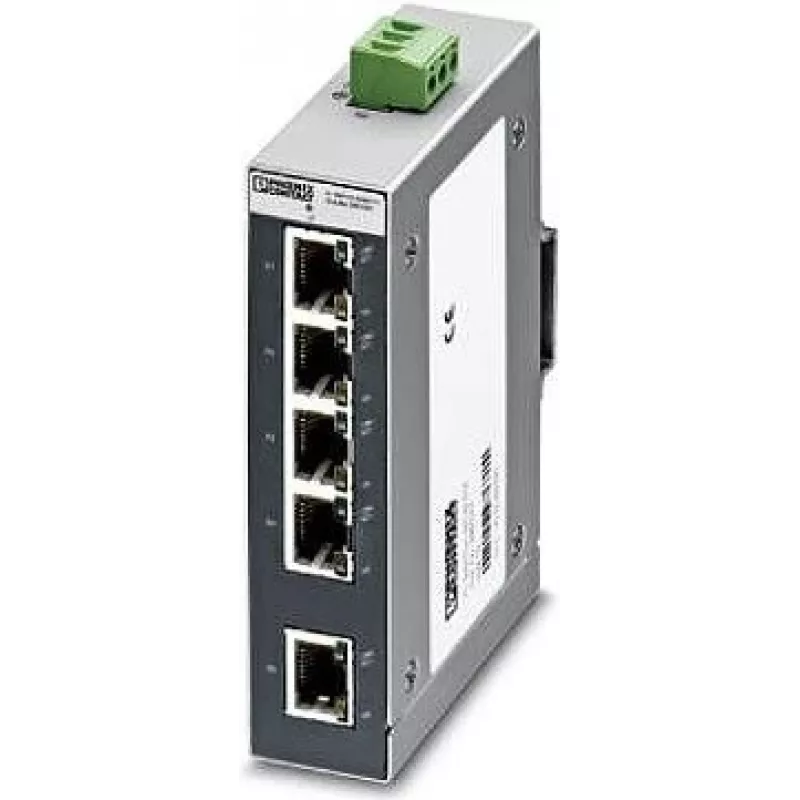 Phoenix Contact FL SWITCH SFNB 5TX priemyselný Ethernet switch, 5-portový 10/100 Mbps, DIN lišta, 24 V DC 2891001