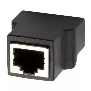 EXSYS EX-49112 RJ45 konektor samica na 8-Pin terminálový blok adaptér s tlačidlom, CAT.5e