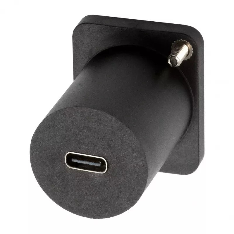 EXSYS D-typ USB-C konektor samica na samicu adaptér, USB 3.2 Gen 1, panelová montáž, čierny (EX-49158)