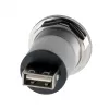 EXSYS EX-49191 montážny USB 2.0 adaptér, USB-A konektor samica na USB-A konektor samica, kovový