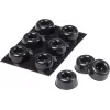 3M SJ 5009 MPBB samolepiace okrúhle nárazové nožičky, čierne, priemer 22,3 mm x výška 10,1 mm, 6 kusov
