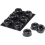3M SJ 5009 MPBB samolepiace okrúhle nárazové nožičky, čierne, priemer 22,3 mm x výška 10,1 mm, 6 kusov