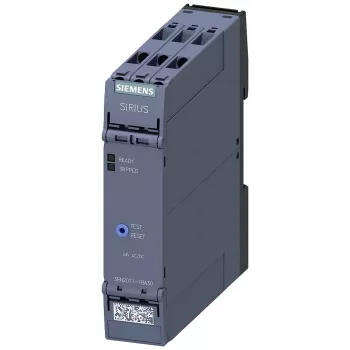 Siemens SIRIUS 3RN2 termistorové motorové ochranné relé 3RN2011-1BA30, 24 V AC/DC, 1 NO + 1 NC, skrutkové svorky, DIN lišta