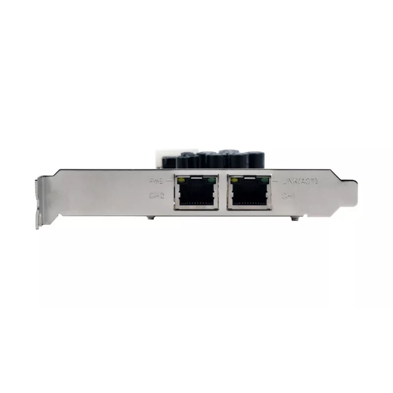 EXSYS EX-6072POE-2 duálna Gigabit Ethernet PCIe karta s PoE, Low Profile